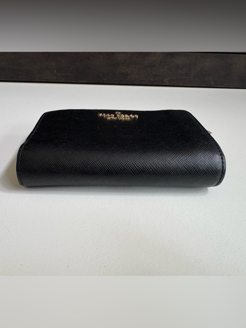 Kate Spade Black Leather Bi-Fold Wallet Medium - Picture 2 of 8